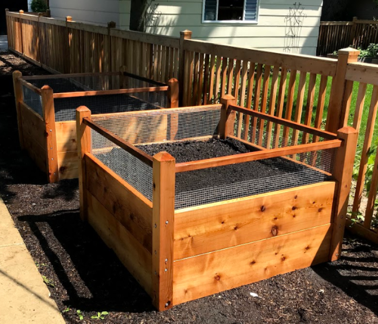 1 One 4x4 Raised Double Stacked Garden Bed Delivered With Soil